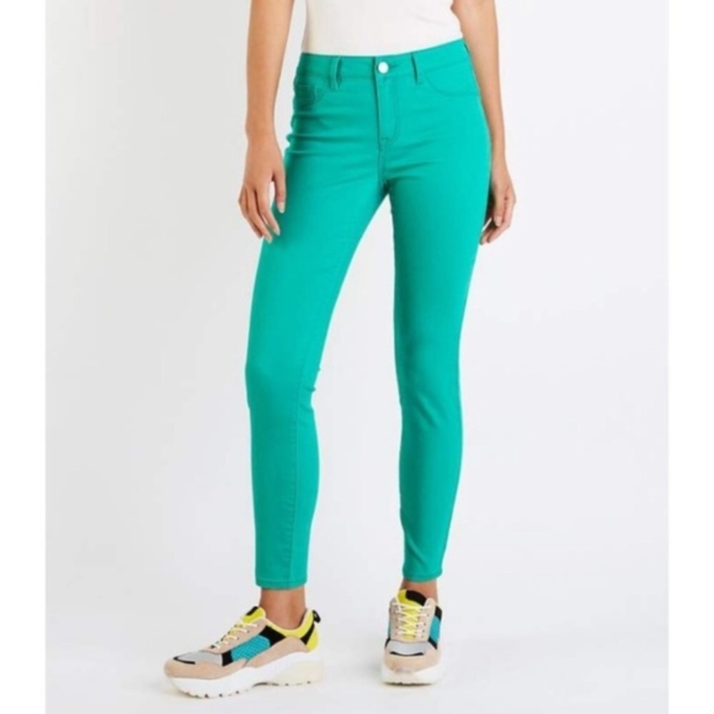 Sz 2 Refuge Turquoise Green Skin Tight Jeggings